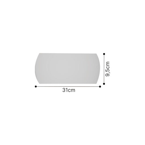 Inlight Επιτοίχιο φωτιστικό λευκό από γύψο 1XE14 D:31cm (43050-White)