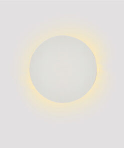 Inlight Επιτοίχιο φωτιστικό λευκό από γύψο LED 8W 3000K D:25cm (43052-White)