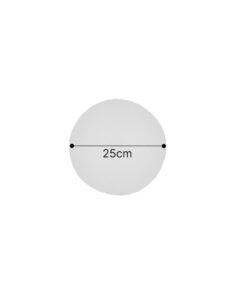 Inlight Επιτοίχιο φωτιστικό λευκό από γύψο LED 8W 3000K D:25cm (43052-White)