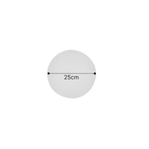 Inlight Επιτοίχιο φωτιστικό λευκό από γύψο LED 8W 3000K D:25cm (43052-White)