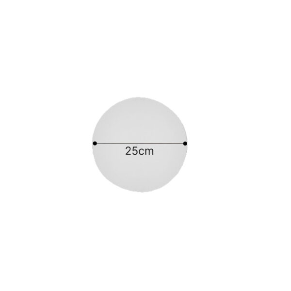 Inlight Επιτοίχιο φωτιστικό λευκό από γύψο LED 8W 3000K D:25cm (43052-White)