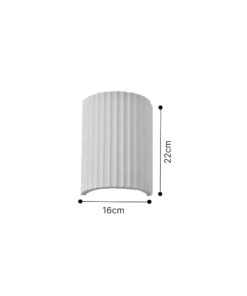 Inlight Επιτοίχιο λευκό φωτιστικό από γύψο 2XGU10 D:22cm (43055-White)