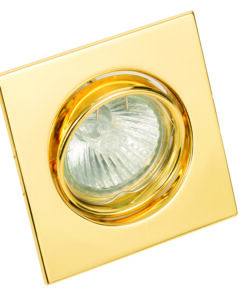 InLight Χωνευτό σποτ από χρυσό μέταλλο 1XGU10 D:9cm (43278-Χρυσό)