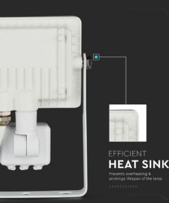 LED Προβολέας με Ανιχνευτή Κίνησης 10W V-TAC Samsung Chip Λευκός IP65 Θερμό Λευκό 3000K – 433