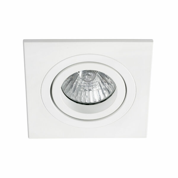 RADÓN ADJUST WHITE RECESSED LAMP SQUARE GU10 FARO – 43396