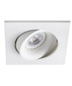 Faro Barcelona ARGÓN SQ Χωνευτό Φωτιστικό Οροφής, Λευκού Χρώματος, Περιστρεφόμενη πηγή – 43402