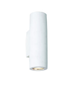 InLight Επιτοίχιο φωτιστικό λευκό από γύψο 2XGU10 D:25cm (43404)