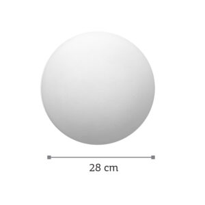 InLight Επιτοίχιο φωτιστικό LED 6,5W 3000K λευκό από γύψο D:28cm (43405-A)