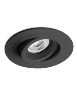 Faro Barcelona RADÓN RCT Στρογγυλό, Χωνευτό Φωτιστικό Οροφής, Μαύρου Χρώματος- 43408