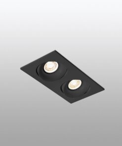 ARGÓN-2 ADJUSTABLE BLACK RECESSED LAMP 2XGU10 FARO – 43413