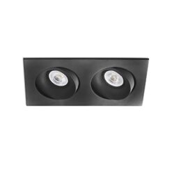 ARGÓN-2 ADJUSTABLE BLACK RECESSED LAMP 2XGU10 FARO – 43413