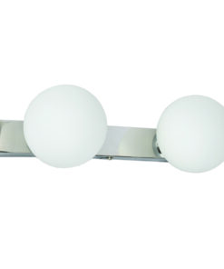 InLight Επιτοίχιο φωτιστικό από χρώμιο μέταλλο και λευκή οπαλίνα (43420-2)