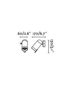 ORLEANS WHITE WALL LAMP 1L FARO – 43520