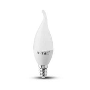 Λάμπα LED E14 Κερί φλόγα SMD 4W Ψυχρο λευκό 6400K V-TAC – 4354