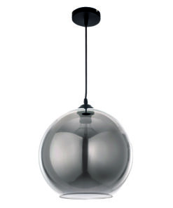 InLight Κρεμαστό φωτιστικό από φιμέ γυαλί 1XE27 D:30cm (4355-Α)