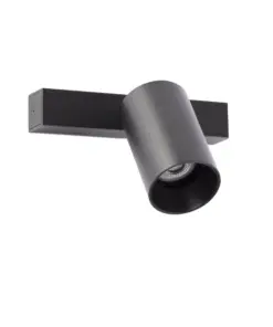 Faro Barcelona Σποτ Φωτιστικό Τοίχου Stan Μαύρο 1xGU10 – 43741