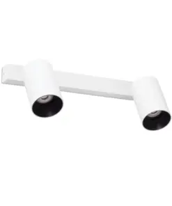 Faro Barcelona Σποτ Φωτιστικό Τοίχου Stan Λευκό 2xGU10 – 43742