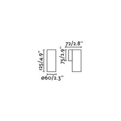 STAN WALL LAMP BLACK 1xGU10                       FARO – 43749