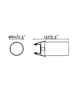 STAN PENDANT RECESSED BLACK 1xGU10 FARO – 43753