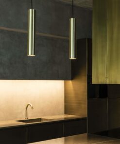 STAN PENDANT LAMP SATIN GOLD 1xGU10 FARO – 43756