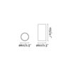 STAN CEILING LAMP SATIN GOLD 1xGU10               FARO – 43758