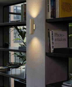 STAN WALL LAMP SATIN GOLD 2xGU10 FARO – 43760