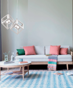 InLight Κρεμαστό φωτιστικό από λευκό μέταλλο (4400-2-WH-ΡΟΖΕΤΑ)