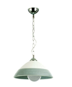 InLight Κρεμαστό φωτιστικό από ασημί γυαλί 1XE27 D:35cm (4409-Α-Ασημί)