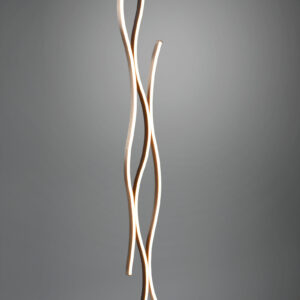 Φωτιστικό Δαπέδου Trio Lighting BLAZE , 28W · 3250lm, 2300+3000+4000K Βουρτσισμένο Αλουμίνιο Μεταλλικό, Step Dimmable, Λειτουργία μνήμης – 441210305