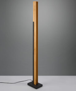 Φωτιστικό Δαπέδου Trio Lighting KERALA , 16W · 1950lm, 3000K Μαύρο Ματ Μεταλλικό, Αφής, Step Dimmable – 441610132