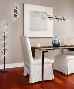 Κρεμαστό Φωτιστικό Trio Lighting SEQUENCE , 45W · 5600lm, 2300+3000+4000K Βουρτσισμένο Αλουμίνιο Αλουμίνιο, Step Dimmable – 341810205