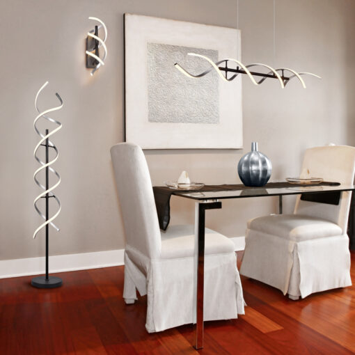 Φωτιστικό Δαπέδου Trio Lighting SEQUENCE , 32W · 4000lm, 2300+3000+4000K Βουρτσισμένο Αλουμίνιο Αλουμίνιο, Dimmer αισθητήρα, Λειτουργία μνήμης – 441810205