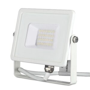 LED Προβολέας 20W V-TAC PRO Samsung Chip Μαύρος 100° 1600lm Λευκός Αδιάβροχος IP65 Φυσικό Λευκό 4000K – 443