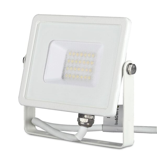 LED Προβολέας 20W V-TAC PRO Samsung Chip Μαύρος 100° 1600lm Λευκός Αδιάβροχος IP65 Φυσικό Λευκό 4000K – 443