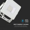 LED Προβολέας 20W V-TAC PRO Samsung Chip Μαύρος 100° 1600lm Λευκός Αδιάβροχος IP65 Φυσικό Λευκό 4000K – 443