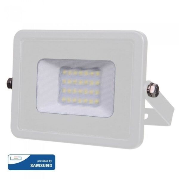 LED Προβολέας 20W V-TAC PRO Samsung Chip Μαύρος 100° 1510lm Λευκός Αδιάβροχος IP65 Θερμό   3000K - 21442