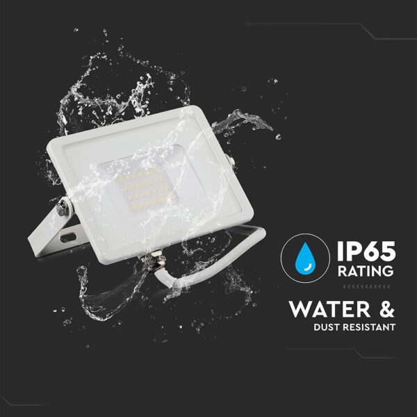 LED Προβολέας 20W V-TAC PRO Samsung Chip Μαύρος 100° 1600lm Λευκός Αδιάβροχος IP65 Φυσικό Λευκό 4000K – 443