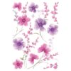 Purple Flowers αυτοκόλλητα τοίχου βινυλίου Ango – 44231