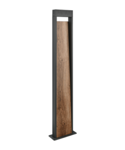 Φωτιστικό Κολωνάκι Απόχρωση Ξύλου & Ανθρακί 100cm SALMON 11W 1200lm 3000K IP44 Trio Lighting – 446960135