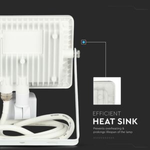 LED Προβολέας με Ανιχνευτή Κίνησης 20W V-TAC Samsung Chip Λευκός IP65 Ψυχρό Λευκό 6400K – 450