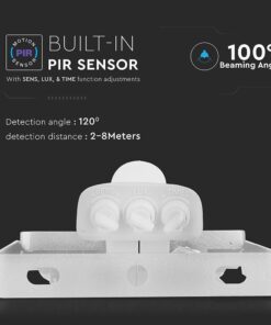 LED Προβολέας με Ανιχνευτή Κίνησης 20W V-TAC Samsung Chip Λευκός IP65 Ψυχρό Λευκό 6400K – 450