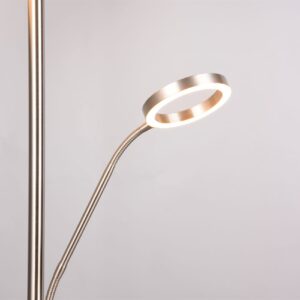 Φωτιστικό Δαπέδου Νίκελ Ματ WILLIS LED 44W 5150lm CCT Dimmable Trio Lighting – 449510207