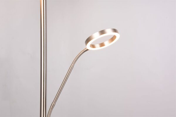 Φωτιστικό Δαπέδου Νίκελ Ματ WILLIS LED 44W 5150lm CCT Dimmable Trio Lighting – 449510207