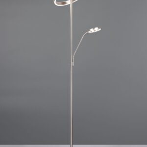 Φωτιστικό Δαπέδου Νίκελ Ματ WILLIS LED 44W 5150lm CCT Dimmable Trio Lighting – 449510207