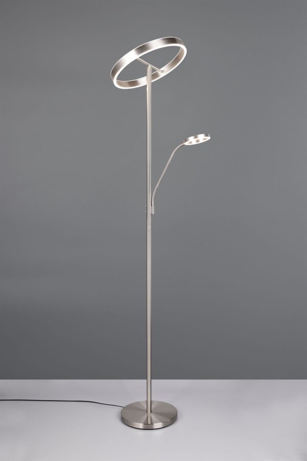 Φωτιστικό Δαπέδου Νίκελ Ματ WILLIS LED 44W 5150lm CCT Dimmable Trio Lighting – 449510207