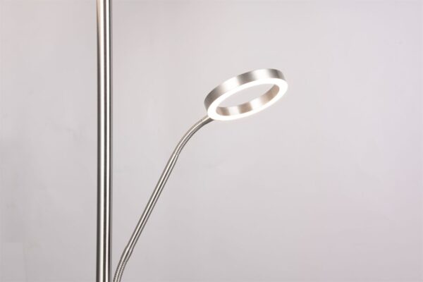 Φωτιστικό Δαπέδου Νίκελ Ματ WILLIS LED 44W 5150lm CCT Dimmable Trio Lighting – 449510207