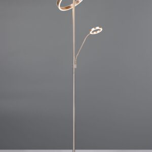 Φωτιστικό Δαπέδου Νίκελ Ματ WILLIS LED 44W 5150lm CCT Dimmable Trio Lighting – 449510207