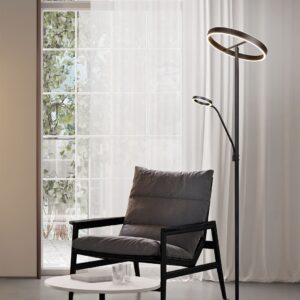 Φωτιστικό Δαπέδου Μαύρο Ματ WILLIS LED 44W 5150lm CCT Dimmable Trio Lighting – 449510232