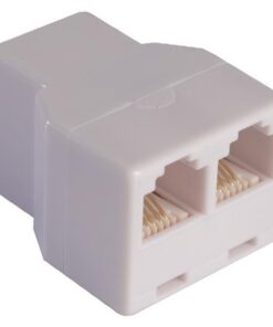 ΑΝΤΑΠΤΟΡΑΣ ΤΗΛΕΦΩΝΟΥ AΠO ΘΗΛΥΚΟ ΣE 2 ΘΗΛΥΚΑ A.T. 6P4C Rj11 EUROLAMP 147-10059