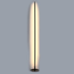 InLight Επιδαπέδιο φωτιστικό LED 24W 3000K από μαύρο μέταλλο D:150cm (45012)